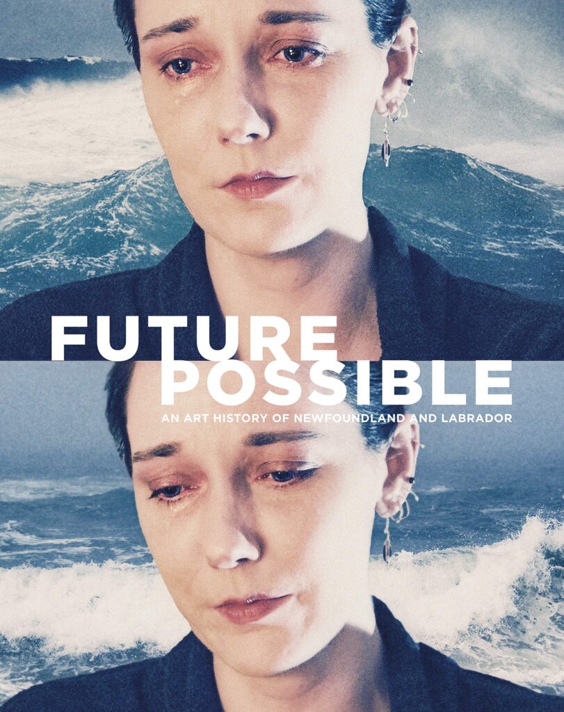 cover of Future Possible, which has two images of a woman's face with an ocean wave crashing behind her. In the first she looks slightly down and in the second she has her eyes cast completely down